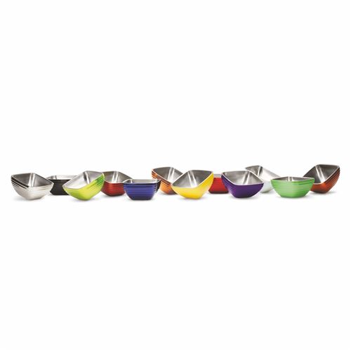 Bol Carré Double Paroi Isotherme 29,9 x 29,9 cm - Plusieurs Couleurs - Pujadas - 29,9 cm Rouge