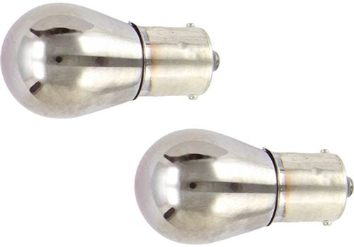 Race Sport lampes chrome voiture 12V P21W 21 watts deux pièces rouges