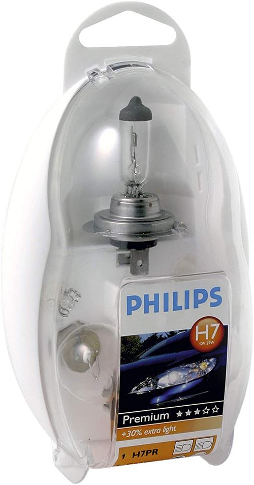 Philips jeu de lampes de rechange Premium Vision EasyKit H7 55474ekkm