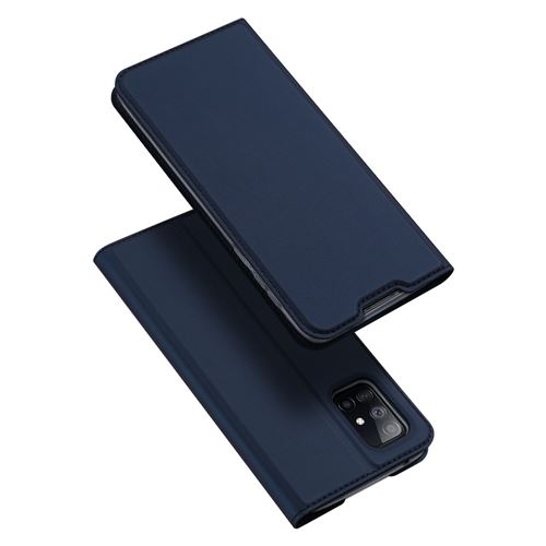 Etui en PU retourner bleu pour votre Samsung Galaxy A51 SM-A515