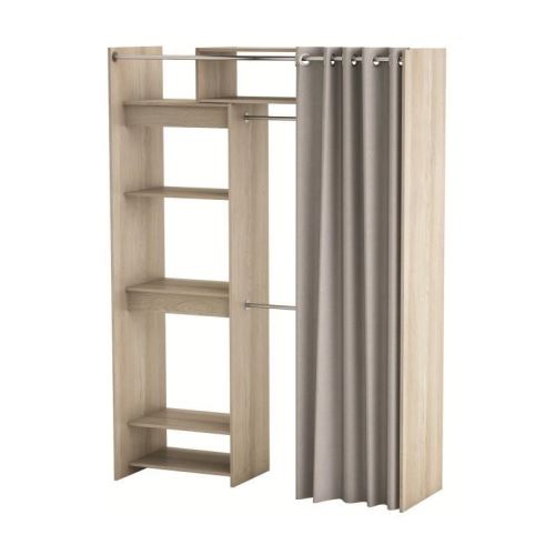 ODEON Dressing extensible classique décor chene shannon - L 112 - 168 cm