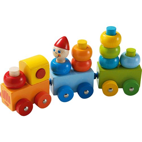 Haba Train Découverte Ronds Multicolores, 005126