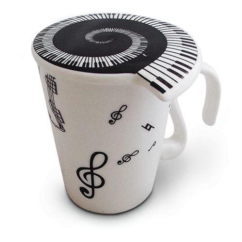 Multi Tasse Clés De Sol En Céramique Mug Avec Couvercle