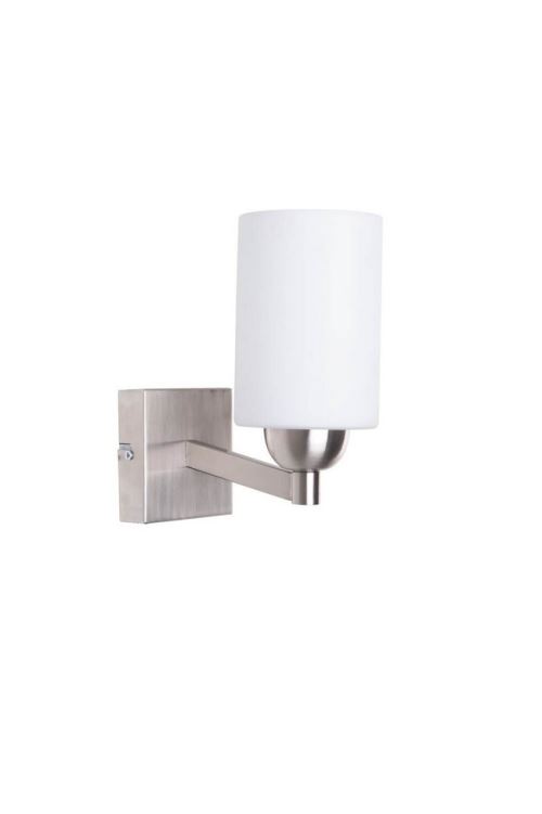 HOMEMANIA Lampe Murale Kamelya Applique - à Cylindre - Chrome en Verre, Métal, 10 x 15 x 22 cm, 1 x E27, Max 40W
