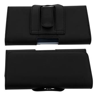 Étui Ceinture pour Smartphone 5.5 à 6 Housse Protecteur Attache Clip/Passant Avizar Noir - 1
