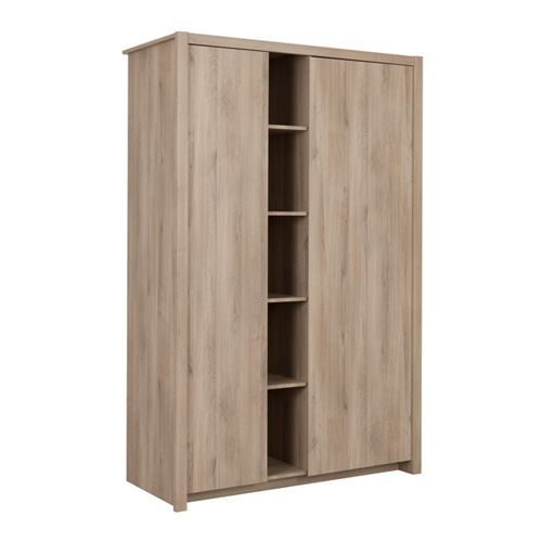 Armoire 2 portes Chêne clair - TILY