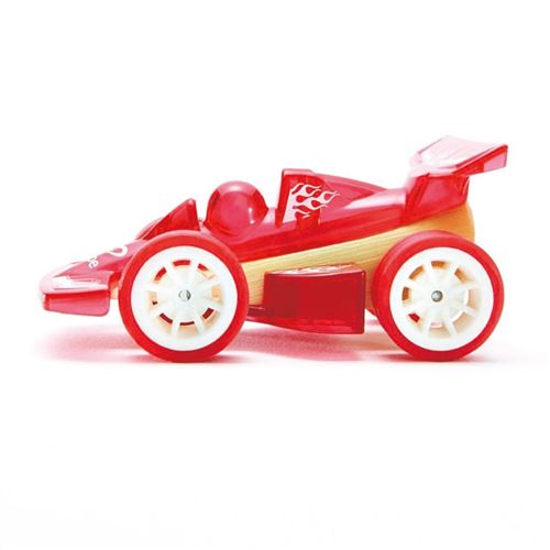 Hape Voiture de course en bambou 8,5 cm rouge