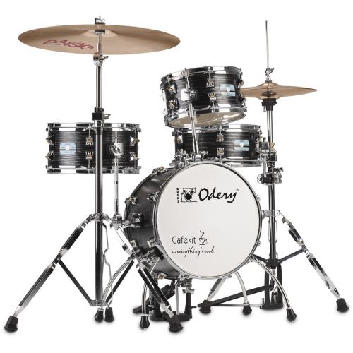 Odery Cafe Kit Black Ash batterie 4 fûts avec hardware