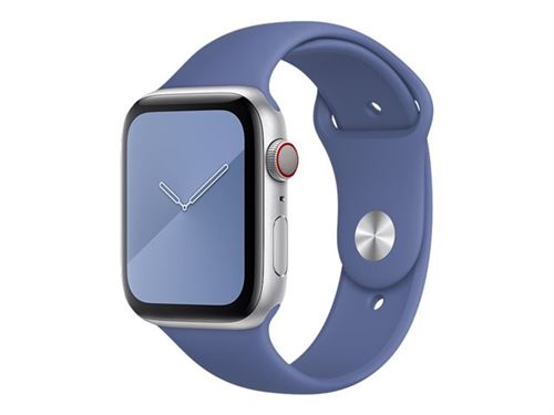 Apple 44mm Sport Band - Bracelet de montre pour montre intelligente - taille Regular - bleu de lin - pour Watch Hermès Series 12, SE 3, Series 10, Series 11, Series 12, Ultra 3, Ultra 4