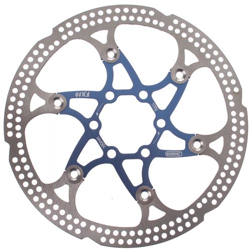 Elvedes disque 160 mm 6 trous acier argenté / bleu