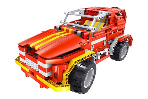 Teknotoys 85000011 - Jeux de Construction Télécommandé - Active Bricks RC - 2 en 1 - SUV & Roadster
