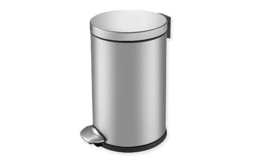 Poubelle luna step bin 5l inox mat, eko