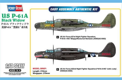 (HBB87261) - Hobbyboss 1:72 - Northrop P-61A Black Widow