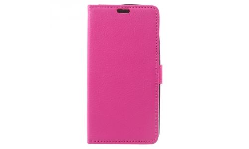 Etui type portefeuille fushia Wiko Lenny-3-MAX et Jerry-Max