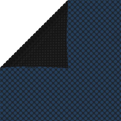 Film Solaire de Piscine Flottant PE 450X220 Cm - Noir et Bleu