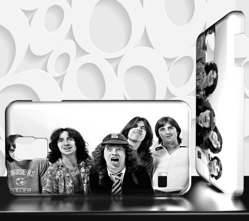 Coque Design Samsung Galaxy NOTE 4 - AC/DC - ACDC - ANGUS YOUNG - Réf 06