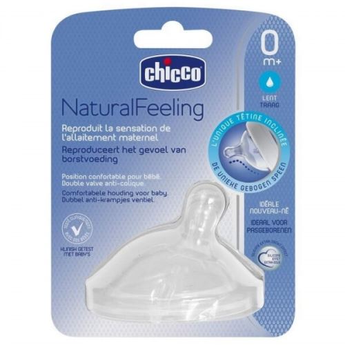 Tétine naturalfeeling inclinée - flux lent - 0m+ - x1 - chicco