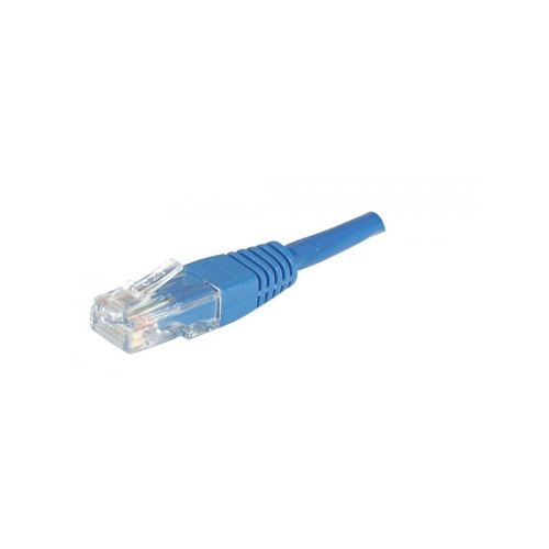 Cordon RJ45 patch UTP CAT 5e Bleu - 7,50 m