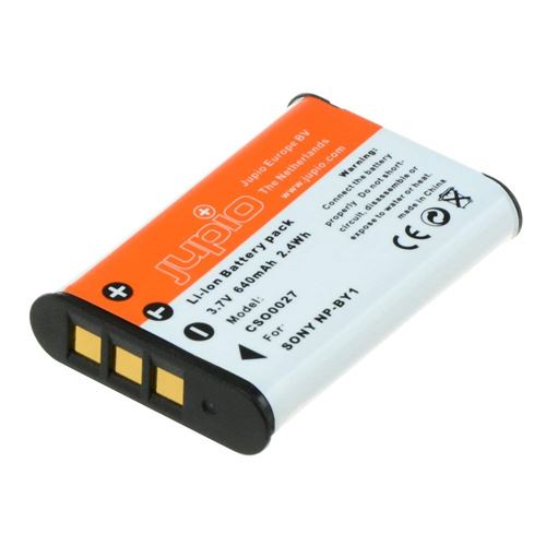 Jupio NP-BY1 Batterie pour Caméscope 640 mAh Noir