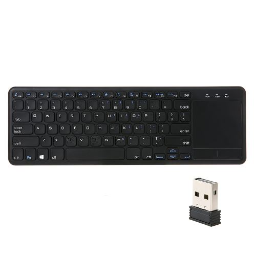 2.4G clavier tactile sans fil Multi-touch Ultra-mince avec récepteur USB pour Android Smart TV Ordinateurs Ladtops Ordinateurs de bureau