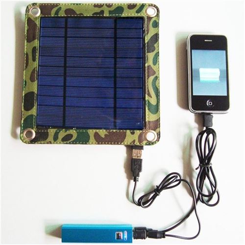 Chargeur Solaire Universel 3 Watts et Batterie 2600 mAh