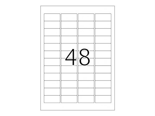 Herma 4097 &Eacute;tiquettes en plastique 45,7 x 21,2 A4 LaserCopy 1200 pi&egrave;ces Argent&eacute;