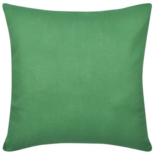 4 Taies d'oreiller Vert en coton 40 x 40 cm