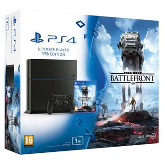 Sony PlayStation 4 - Ultimate Player 1TB Edition - console de jeux - 1 To HDD - noir de jais - Star Wars Battlefront