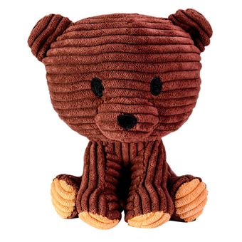 Lumo Stars peluche Ours Teddy junior 15 cm en velours cotele brun Peluche a la Fnac