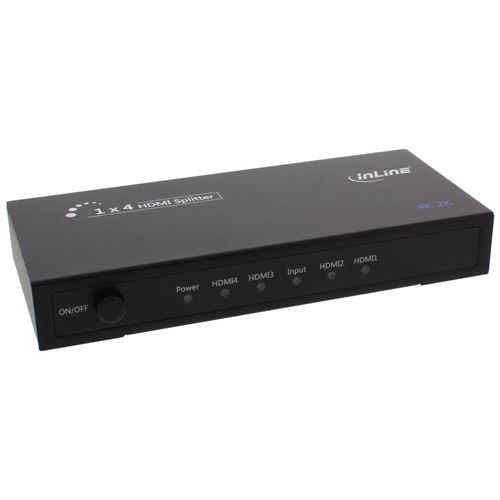 InLine HDMI Splitter - Répartiteur vidéo/audio - 4 x HDMI
