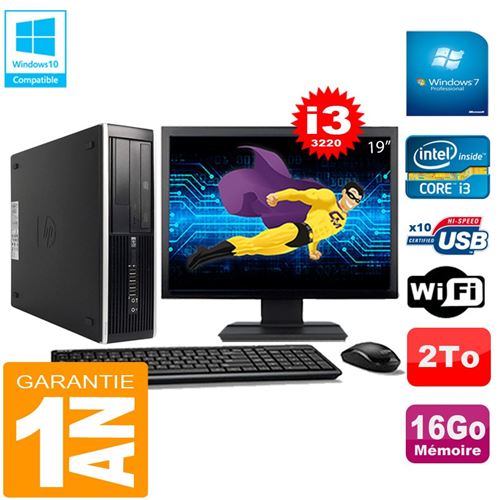 Acheter Pc hp compaq pro 6300 sff i3-3220 16go 2to graveur dvd wifi w7 ecran 19' État correct - 339,00 € Pc hp compaq pro 6300 sff i3-3220 16go 2to graveur dvd wifi w7 ecran 19' État correct - Hewlett-Packard reconditionné disponible sur Fnac