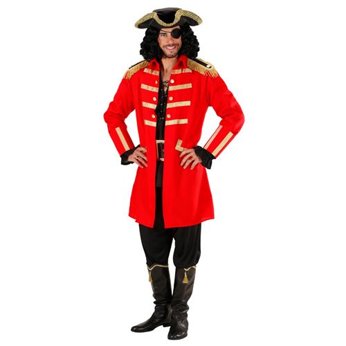D&eacute;guisement capitaine pirate rouge homme