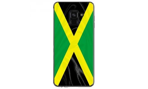 Coque souple pour Samsung Galaxy A8 2018 avec impression Motifs drapeau de la Jamaïque