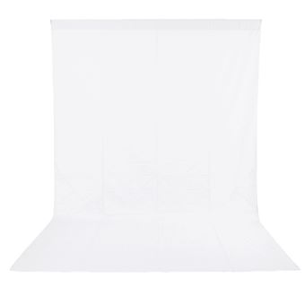BDDFOTO Toile de fond pliable 100 /% coton pour studio photo Blanc 1,8 x 2,8 m