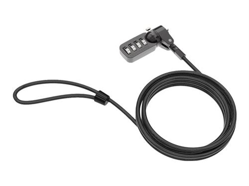 Compulocks Group Compulocks universal laptop security cable t-bar - with 4 dial combination lock - câble de sécurité