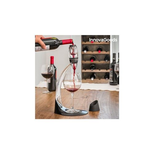 InnovaGoods Professional Décanteur à vin, ABS, Ace et coque en silicone, Noir, 16.5 x 40 x 18.5 cm