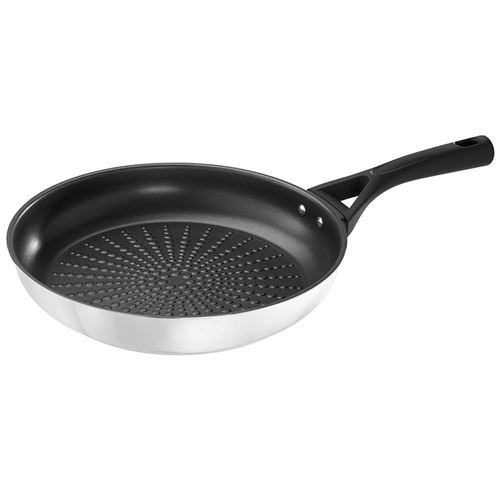 Pyrex Blanc Expert Touch Poêle 20 Cm En Inox Antiadhésif, Tous Feux Dont Induction