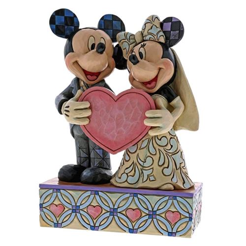 Disney Traditions Mickey & Minnie Two Souls One Heart Figurine