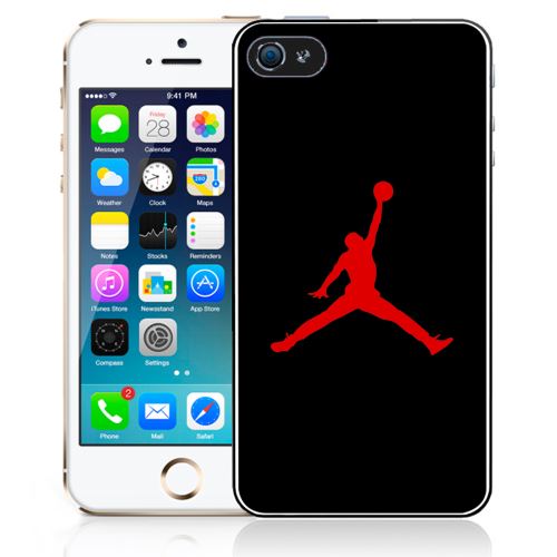Coque pour iPhone 5C jordan basketball logo noir
