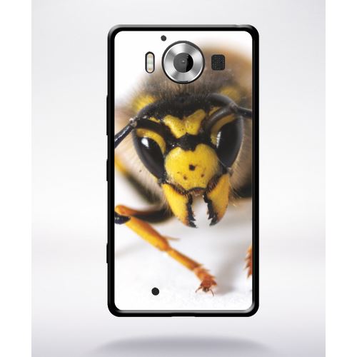 Coque Guêpe Compatible Nokia Lumia 950 Bord Noir Silicone