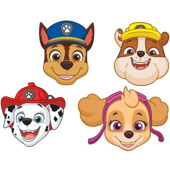 Nickelodeon masques Patte Patrouille 20 cm 8 pièces multicolore - Masque de  déguisement - Achat & prix