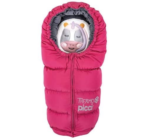 Chancelière d'hiver pour poussette Picci Thermo Big - 98 cm Rose fuchsia