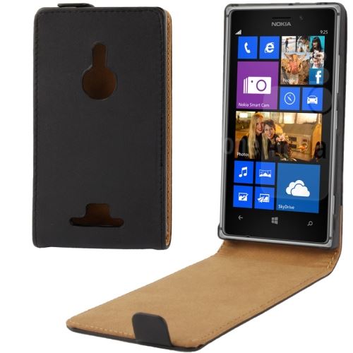 Nokia Lumia 925 Housse Etui Cuir PU Vertical Noir ALS54773