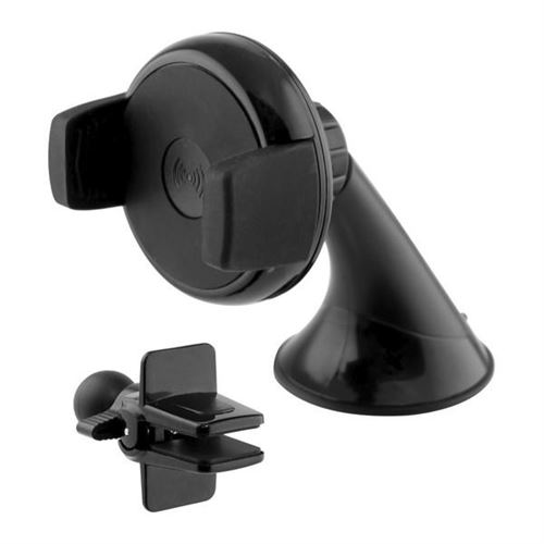 Support Chargeur Sans Fil pour Voitures Fast Charge Noir