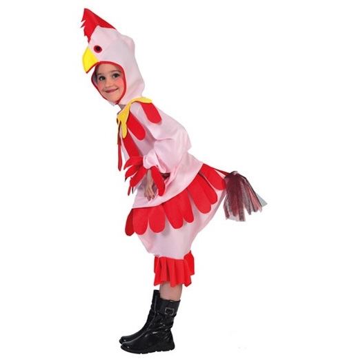 Deguisement enfant : poule 4-6 ans - costume carnaval - animaux