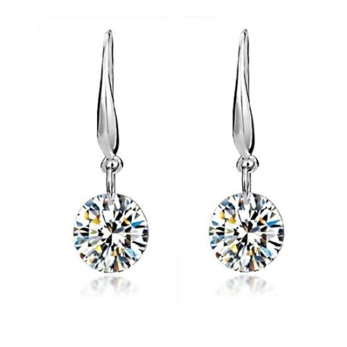 Boucles d'oreilles en argent sterling à la mode pour femmes / filles en argent sterling 925 8mm
