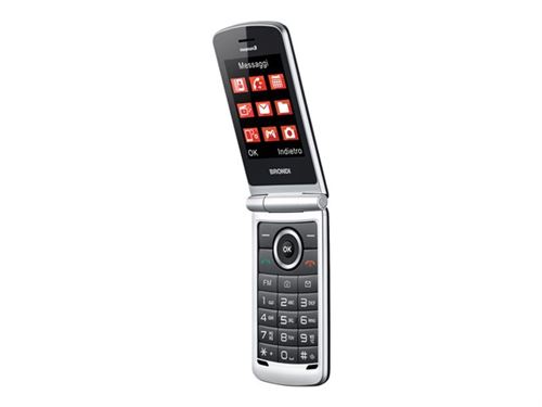 Brondi Magnum 3 - Téléphone mobile - double SIM - microSD slot - GSM - 320 x 240 pixels - 1,3 MP - noir