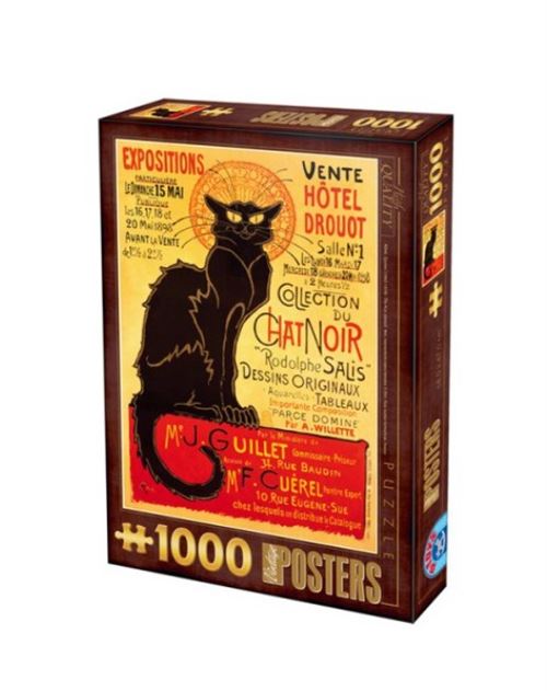 Puzzle Poster vintage du Chat Noir 1000 pieces