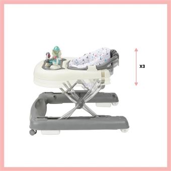Babymoov Trotteur Pousseur Bebe Evolutif Pliage Compact Musical Zinc Trotteurs Achat prix fnac