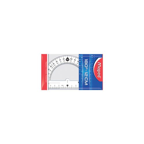 Maped Rapporteur 180 degr&eacute;s, 120 mm, en plastique